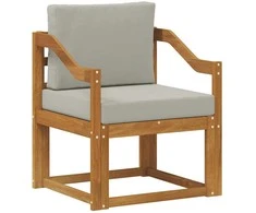 Lauko sofa Tvirta akacijos mediena ir poliesteris