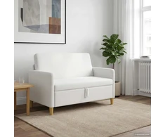 Sofa su saugojimo vieta Balta 122 x 78 x 87 cm Poliesteris