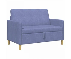 Sofa su saugojimo vieta Džinsinės mėlynos 122 x 78 x 87 cm
