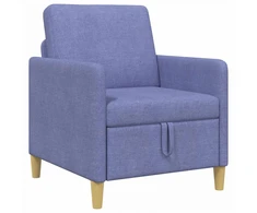 Sofa su saugojimo vieta Džinsinės mėlynos 72 x 78 x 87 cm