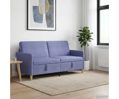 Sofa su saugojimo vieta Džinsinės mėlynos 172 x 78 x 87 cm