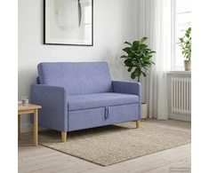 Sofa su saugojimo vieta Džinsinės mėlynos 122 x 78 x 87 cm