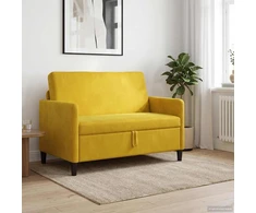 Sofa su saugojimo vieta Geltona 122 x 78 x 87 cm Poliesteris
