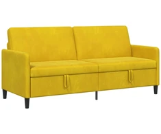 Sofa su saugojimo vieta Geltona 192 x 78 x 87 cm Poliesteris