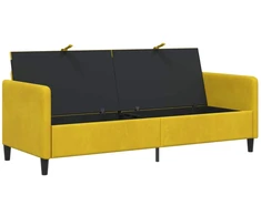 Sofa su saugojimo vieta Geltona 192 x 78 x 87 cm Poliesteris
