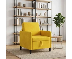 Sofa su saugojimo vieta Geltona 72 x 78 x 87 cm Poliesteris