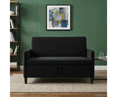 Sofa su saugojimo vieta Juoda 122 x 78 x 87 cm Poliesteris