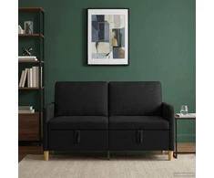 Sofa su saugojimo vieta Juoda 152 x 78 x 87 cm Poliesteris