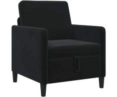 Sofa su saugojimo vieta Juoda 72 x 78 x 87 cm Poliesteris