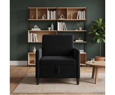 Sofa su saugojimo vieta Juoda 72 x 78 x 87 cm Poliesteris