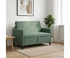 Sofa su saugojimo vieta Jūrinė žalia 122 x 78 x 87 cm