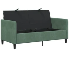 Sofa su saugojimo vieta Jūrinė žalia 152 x 78 x 87 cm