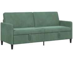 Sofa su saugojimo vieta Jūrinė žalia 192 x 78 x 87 cm