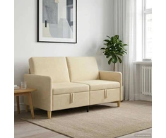 Sofa su saugojimo vieta Kreminė 152 x 78 x 87 cm Poliesteris