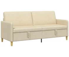 Sofa su saugojimo vieta Kreminė 192 x 78 x 87 cm Poliesteris