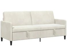 Sofa su saugojimo vieta Kreminė 192 x 78 x 87 cm Poliesteris