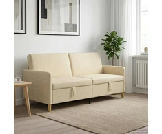 Sofa su saugojimo vieta Kreminė 192 x 78 x 87 cm Poliesteris