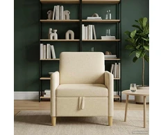 Sofa su saugojimo vieta Kreminė 72 x 78 x 87 cm Poliesteris