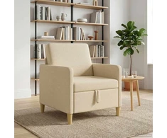 Sofa su saugojimo vieta Kreminė 72 x 78 x 87 cm Poliesteris