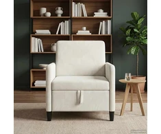 Sofa su saugojimo vieta Kreminė 72 x 78 x 87 cm Poliesteris