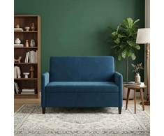 Sofa su saugojimo vieta Mėlyna 122 x 78 x 87 cm Poliesteris