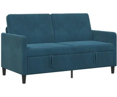 Sofa su saugojimo vieta Mėlyna 152 x 78 x 87 cm Poliesteris