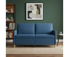 Sofa su saugojimo vieta Mėlyna 152 x 78 x 87 cm Poliesteris