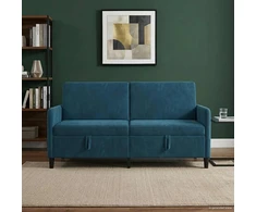 Sofa su saugojimo vieta Mėlyna 172 x 78 x 87 cm Poliesteris
