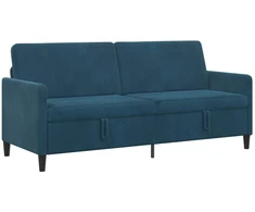 Sofa su saugojimo vieta Mėlyna 192 x 78 x 87 cm Poliesteris