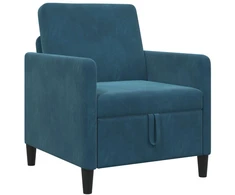 Sofa su saugojimo vieta Mėlyna 72 x 78 x 87 cm Poliesteris