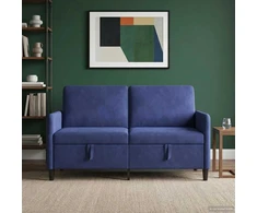 Sofa su saugojimo vieta Policijos mėlyna 152 x 78 x 87 cm