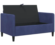 Sofa su saugojimo vieta Policijos mėlyna 122 x 78 x 87 cm