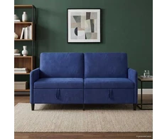 Sofa su saugojimo vieta Policijos mėlyna 172 x 78 x 87 cm