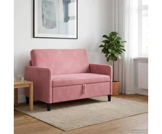 Sofa su saugojimo vieta Rožinė 122 x 78 x 87 cm Poliesteris