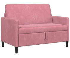 Sofa su saugojimo vieta Rožinė 122 x 78 x 87 cm Poliesteris