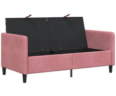 Sofa su saugojimo vieta Rožinė 152 x 78 x 87 cm Poliesteris