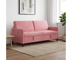 Sofa su saugojimo vieta Rožinė 192 x 78 x 87 cm Poliesteris