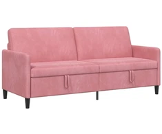 Sofa su saugojimo vieta Rožinė 192 x 78 x 87 cm Poliesteris