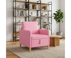 Sofa su saugojimo vieta Rožinė 72 x 78 x 87 cm Poliesteris
