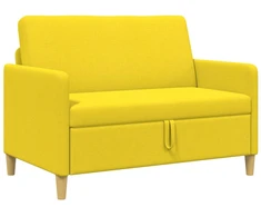 Sofa su saugojimo vieta Šviesi geltona 122 x 78 x 87 cm
