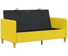 Sofa su saugojimo vieta Šviesi geltona 152 x 78 x 87 cm