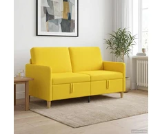 Sofa su saugojimo vieta Šviesi geltona 152 x 78 x 87 cm