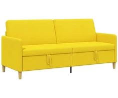 Sofa su saugojimo vieta Šviesi geltona 192 x 78 x 87 cm