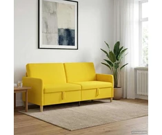 Sofa su saugojimo vieta Šviesi geltona 192 x 78 x 87 cm