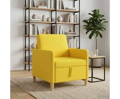 Sofa su saugojimo vieta Šviesi geltona 72 x 78 x 87 cm