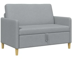 Sofa su saugojimo vieta Šviesiai pilka 122 x 78 x 87 cm