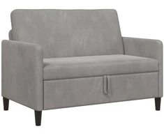 Sofa su saugojimo vieta Šviesiai pilka 122 x 78 x 87 cm