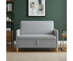 Sofa su saugojimo vieta Šviesiai pilka 122 x 78 x 87 cm