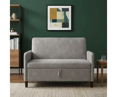 Sofa su saugojimo vieta Šviesiai pilka 122 x 78 x 87 cm