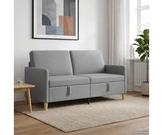 Sofa su saugojimo vieta Šviesiai pilka 172 x 78 x 87 cm